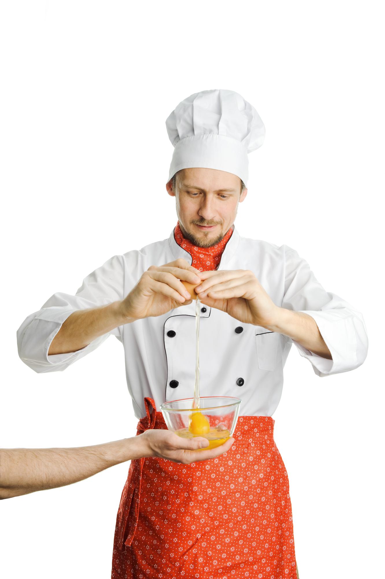Chef demonstrating technique to small group